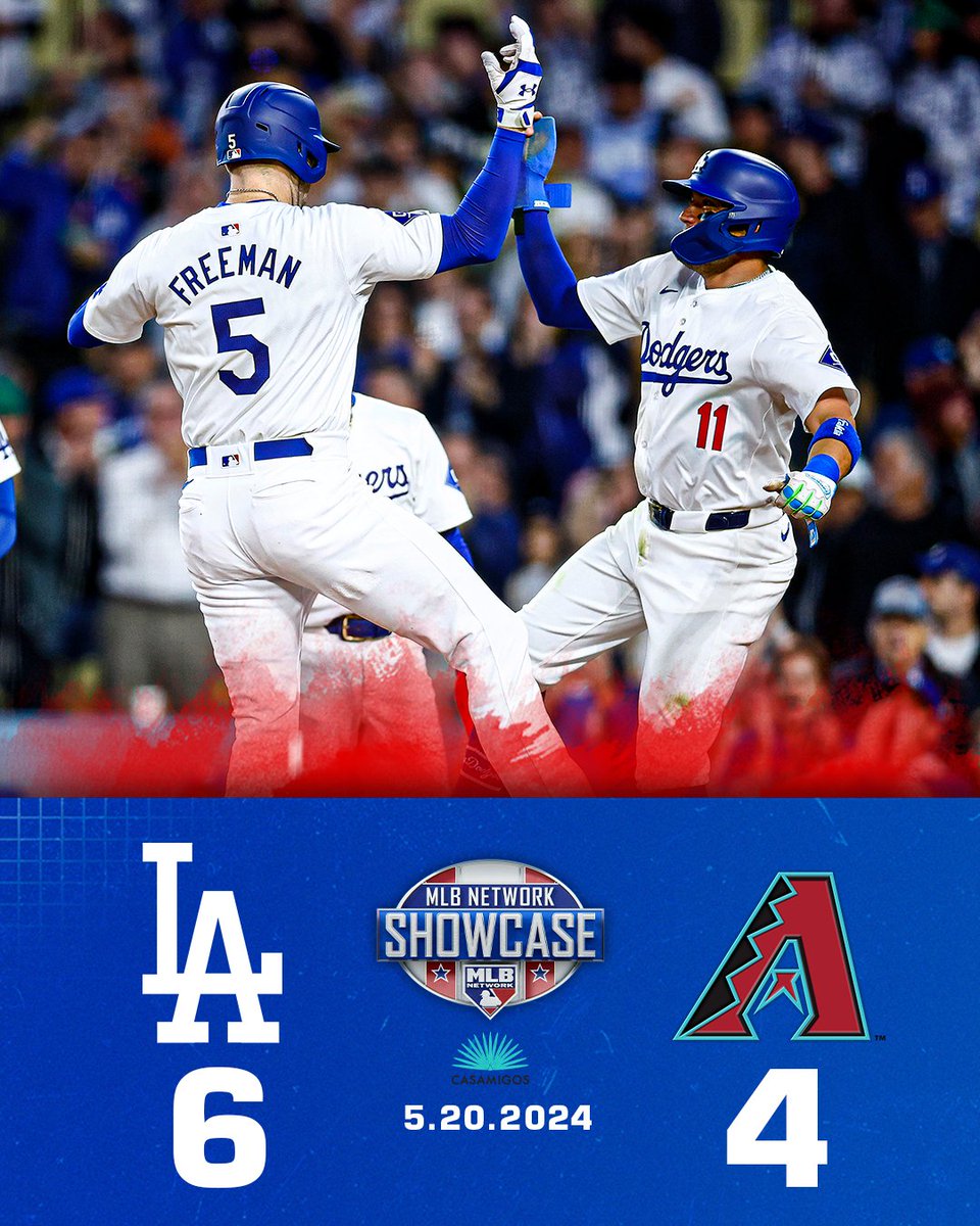 The @Dodgers take tonight's @Casamigos Tequila #MLBNShowcase!

Tune in now to catch up on all of today's highlights on #QuickPitch with @abbylabar_ 📺