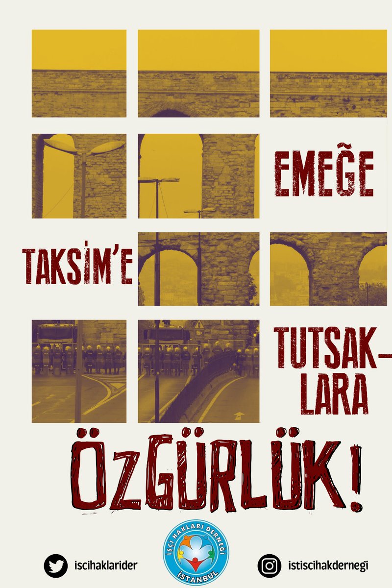 1 Mayıs günü Taksim'e yürümek isteyenlere dönük ev baskınları ve gözaltılar devam ediyor. İçinde bir arkadaşımızın da bulunduğu 15 kişi gözaltına alındı.

1 Mayıs'tan, işçilerin meydanı olan Taksim Meydanı'ndan vazgeçmeyeceğiz!
#HepsiniAlacağız