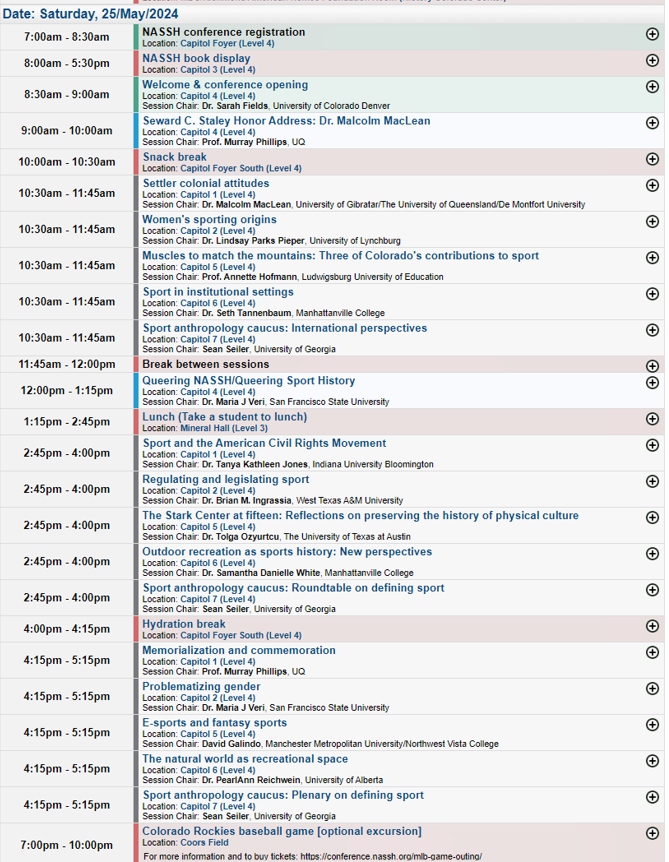 Check out today's schedule for #NASSH2024!  

Schedule: bit.ly/NASSH2024Satur…

#SportHistory #twitterstorians