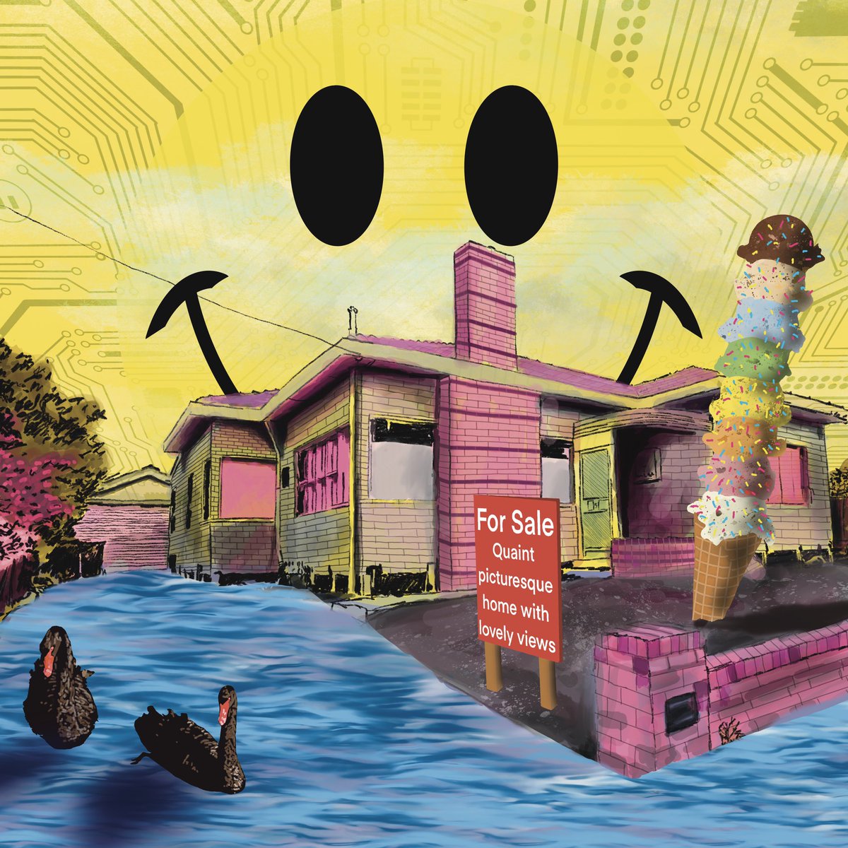 Acid house (2024) 
5000 x 5000 pixels 
#digitalart #procreate