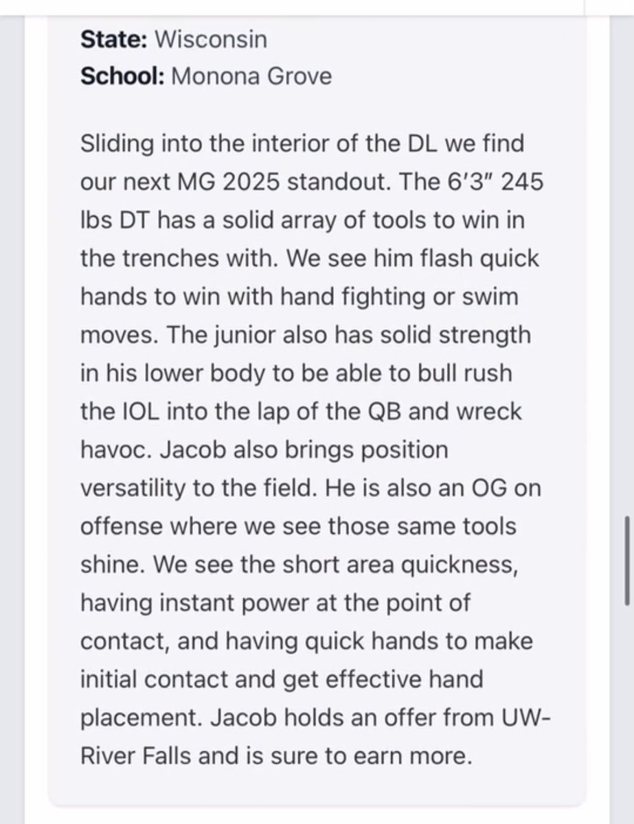 Thank you <a href="/MJ_NFLDraft/">Mark Johnson</a> for the personal and team write up! Really excited about this team in the fall.