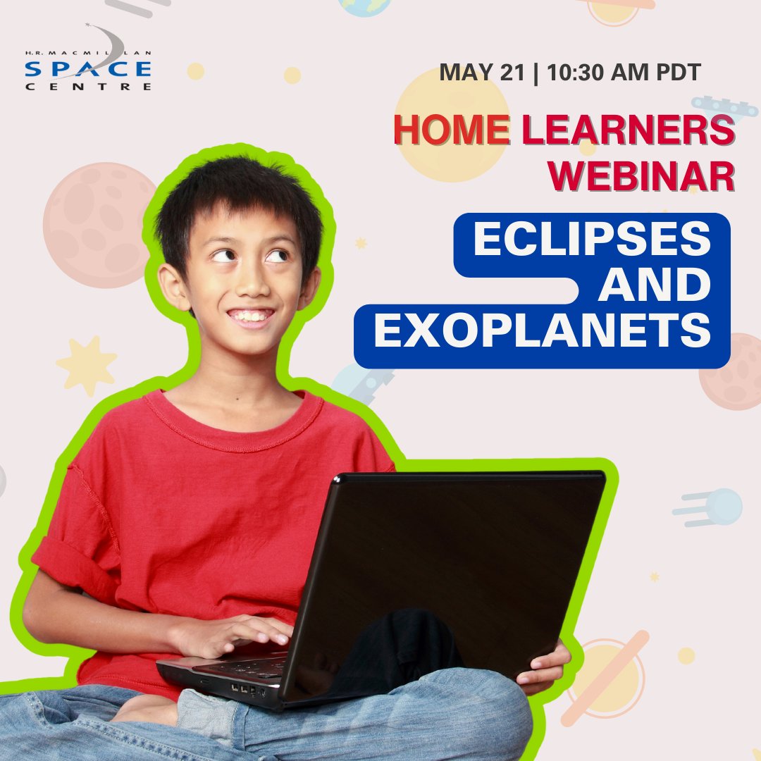 ⏰ Last chance to join! Our 'Home Learners: Eclipses and Exoplanets' webinar is tomorrow, May 21st. Explore the role of eclipses in studying exoplanets from home! 🌑🪐 Don't miss this unique learning opportunity! Register now: ow.ly/UUzV50RpLgh