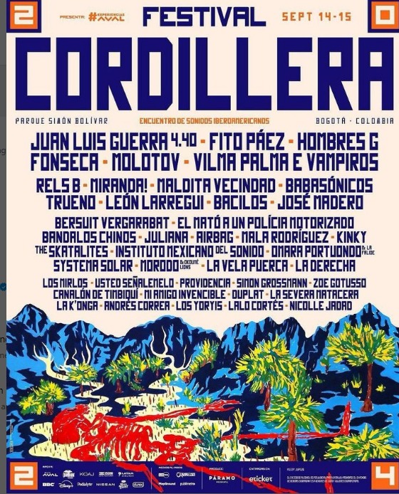 Cordillera. O festival acontece em setembro, na Colômbia.