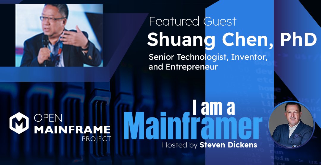 For #AAPIHeritageMonth, revisit this #IamaMainframer #podcast with inventor & entrepreneur Shuang Chen, PhD. He talks about his role at Weather Corporation, #AI & how he got started w/ #mainframes. Listen or watch here: hubs.la/Q02xR7vJ0 @StevenDickens3 @OpenMFProject