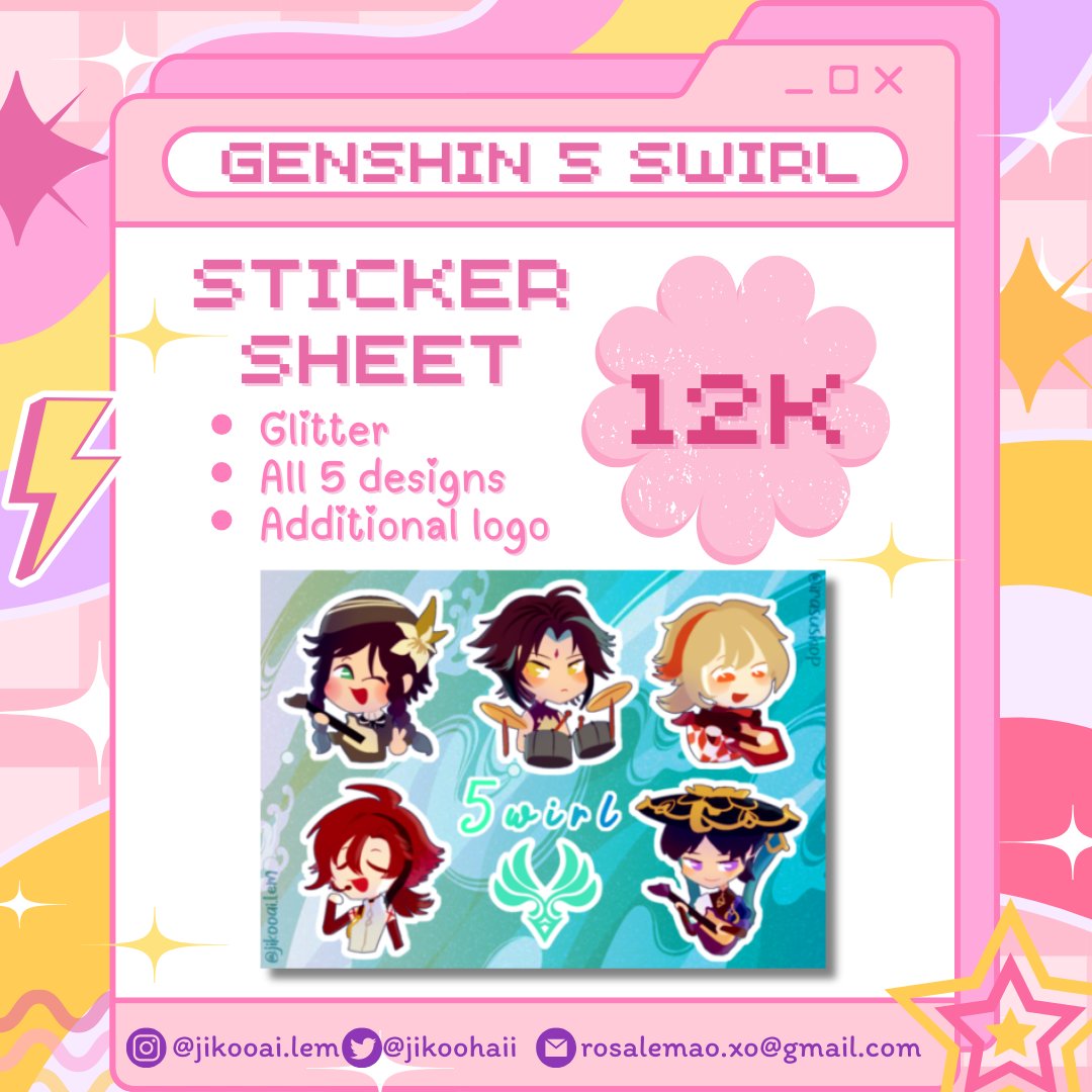 jikoohaii's tweet photo. POST PRE ORDER #COMIFURO18
📌 21st May - 31st May
 📦Shipping fee 10k (Jabodetabek)
🔗 https://t.co/zqg5nexRbP
  🇮🇩 Only for locals! (Indonesia)
 ✨Fandoms include #GENSHINIMPACT #minecraft #BocchiTheRock #adventuretime #SpiderVerse #5swirl #OMORI #cf18catalog https://t.co/QMfqdSYd8X