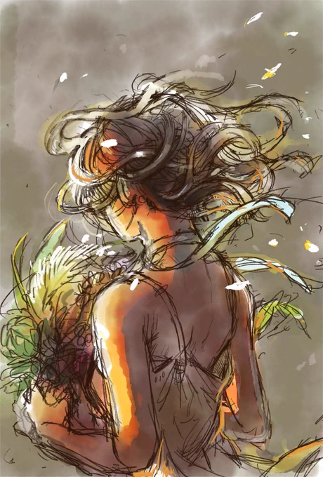 いつかの作品のためのラフ。