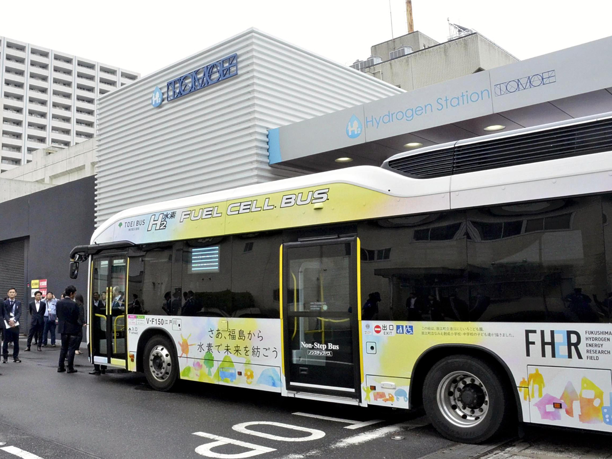 浪江産水素都営バスに活用 復興協力、毎月十数台分供給へ #浪江町