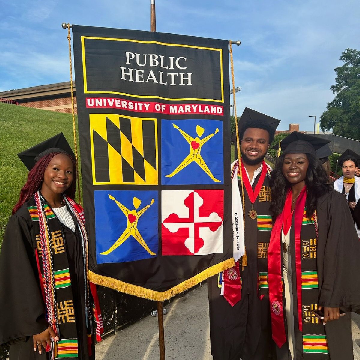 #PublicHealthTerps are resilience personified! 💪

As we plan for a rescheduled event, we hope everyone takes this moment to congratulate our truly fearlessly forward SPH graduates, including these at the main UMD commencement tonight. #UMDGrad #gradszn