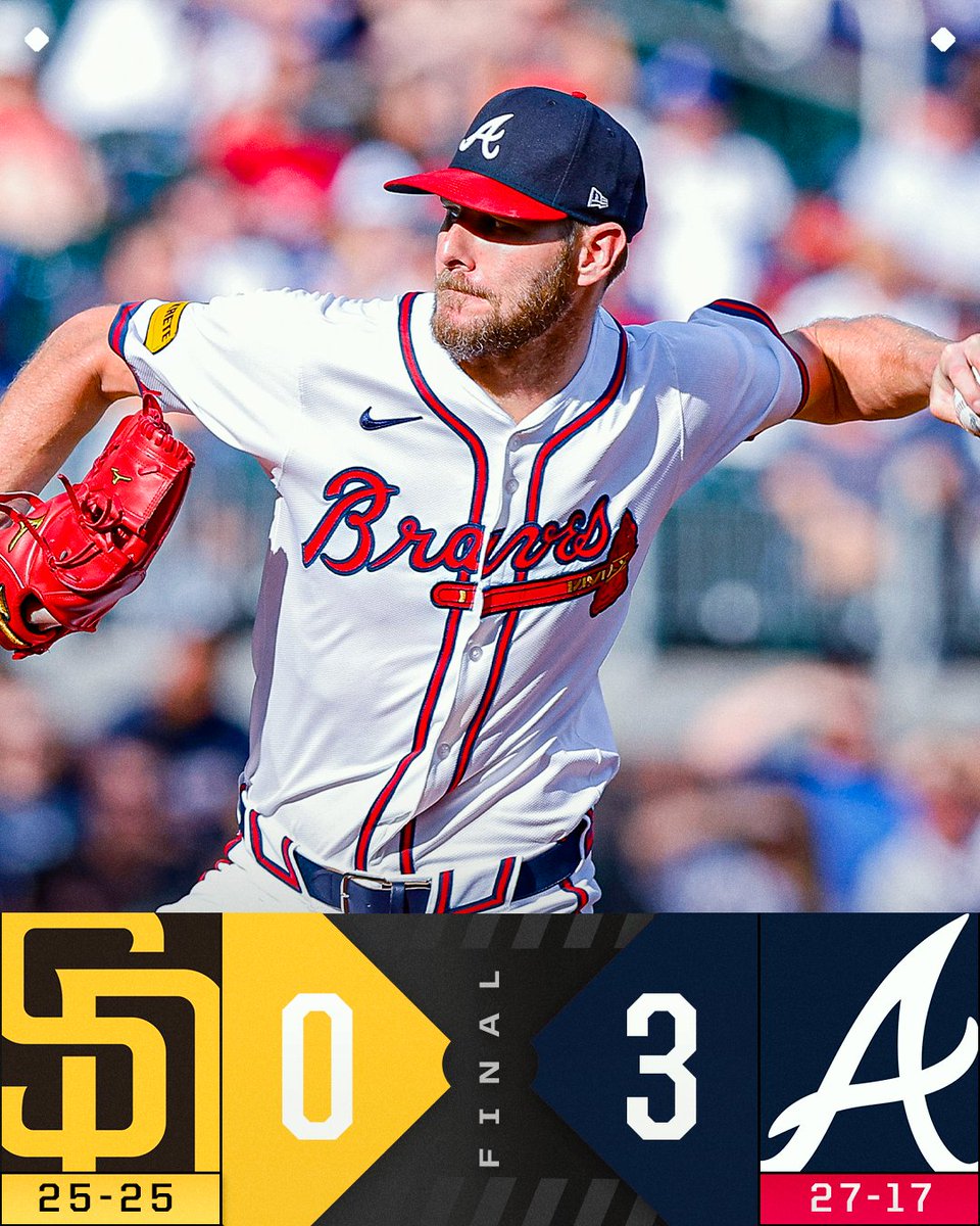 MLB's tweet photo. Chris Sale dominates once again as the @Braves take Game 2 of the doubleheader. https://t.co/crNBpC6duj