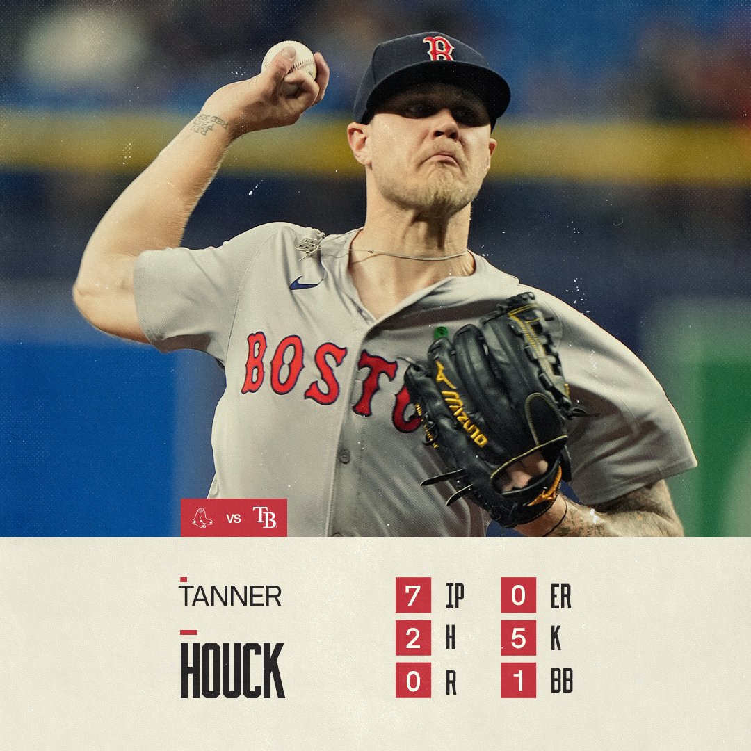 RedSox's tweet image. Another Tanner Houck gem.
