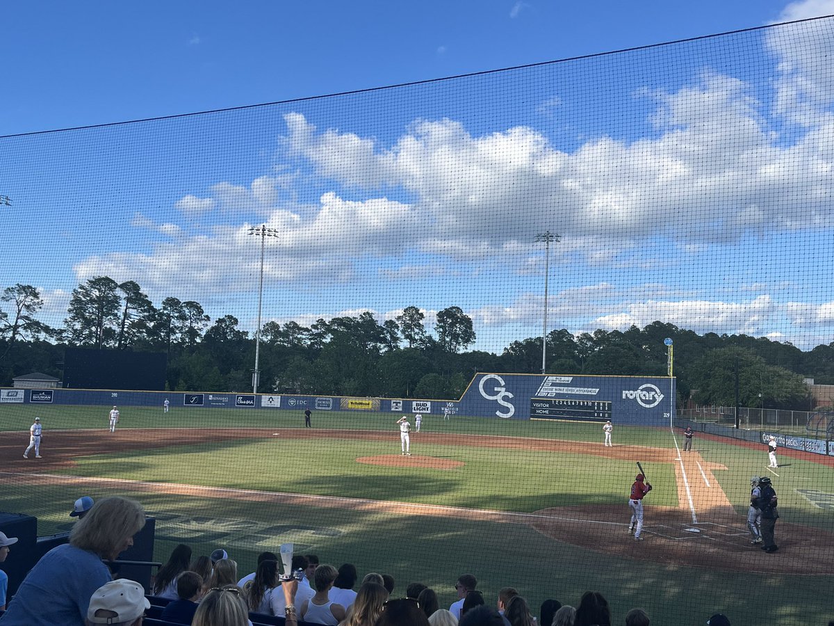 Congrats to our guys with @nccs_baseball on their Game 1 win in the state championship series. @CoachMJones64 is there in person and said the atmosphere is electric ⚡️