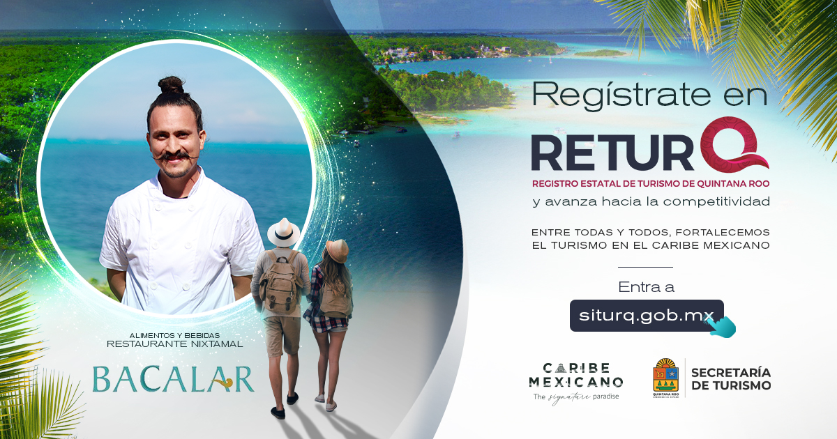 SedeturQROO's tweet photo. Si tienes un negocio de alimentos o bebidas, regístrate en #RETURQ y avanza hacia la #competitividad. 🙌
Entra a💻 https://t.co/spKTFsGviu y completa tu registro antes del 24 de mayo.📅
¡Entre todas y todos, fortalecemos el turismo en el #CaribeMexicano!💪 https://t.co/1Lj7ZArH24