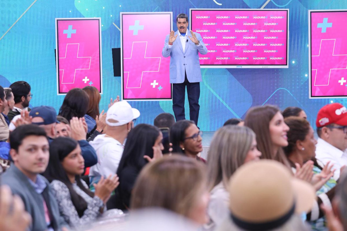 📢¡𝐀𝐬í 𝐥𝐨 𝐃𝐢𝐣𝐨! 🇻🇪
Pdte. <a href="/NicolasMaduro/">Nicolás Maduro</a>: Hay una mayoría en el país que apuesta a la paz, al nuevo crecimiento economico, a un nuevo camino propio.
#ConcienciaPatriótica