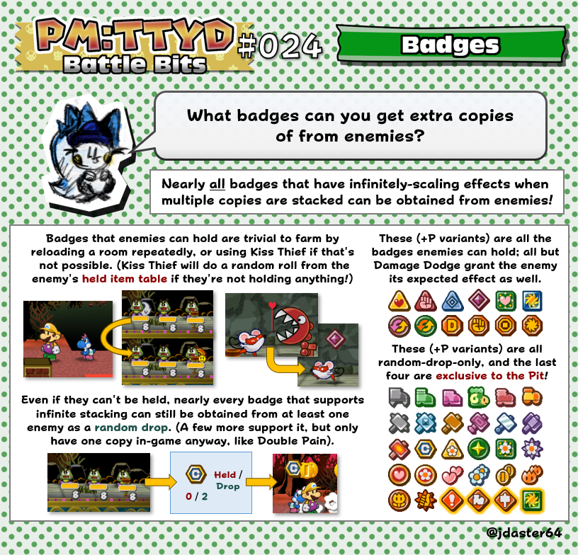 Paper Mario: TTYD Battle Bits tweet media