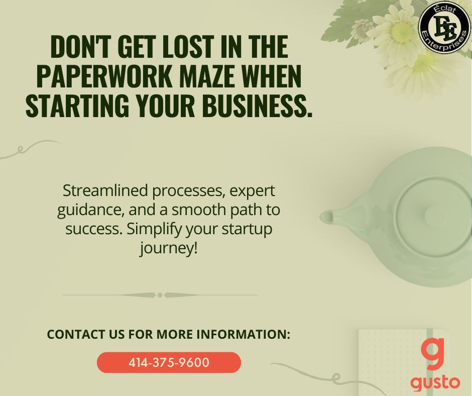 consulteclat's tweet image. Startup swamped by paperwork? 

Don&apos;t waste time! Gusto simplifies payroll, benefits, &amp;amp; compliance. Contact us or use our discount link: buff.ly/3RgecWQ 

#GustoStartups #StartupSimplified