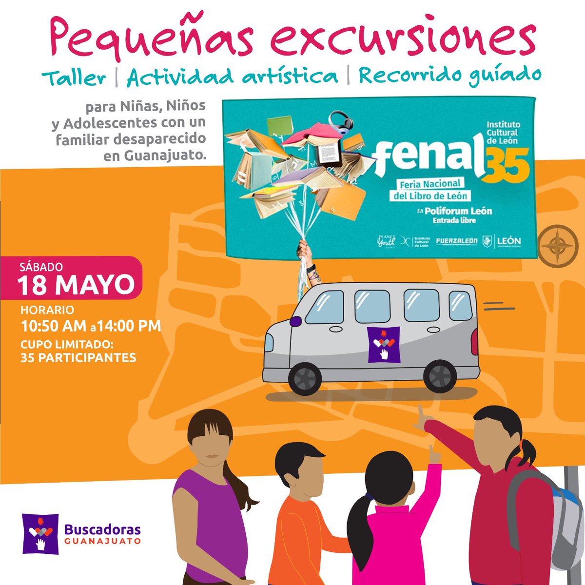 #Gracias a quienes nos recibieron en <a href="/FenalMX/">Fenal León</a> para una pequeña excursión con nuestras infancias y adolescencias con familiares desaparecidos en #Guanajuato 🇲🇽

El recorrido, el taller y la actividad artística fueron muy significativos para nosotras.

<a href="/CulturaLeon/">CulturaLeón</a>