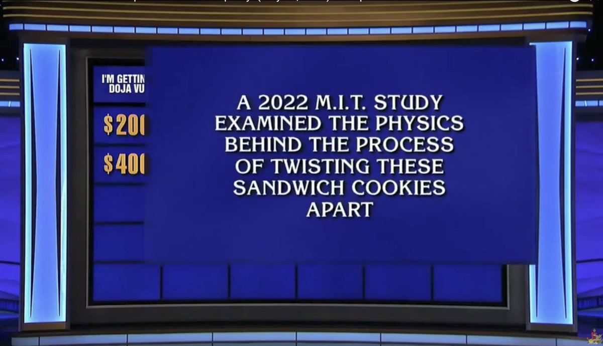 My research has reached heights I never dreamed of. #jeopardy #mit #oreo
