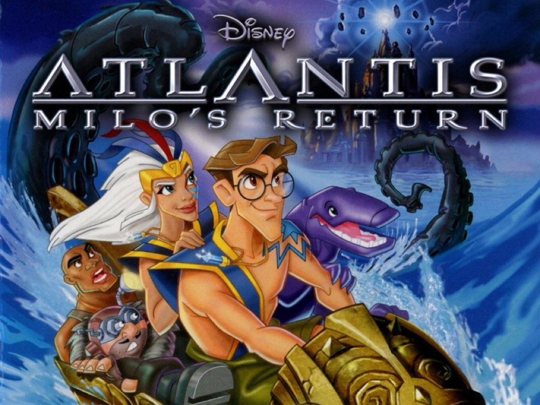 (2003) 21 years ago today, ‘Atlantis: Milo's Return’ released on DVD.

#AtlantisMilosReturn #disneymovies 
#disney #childhoodmovies
