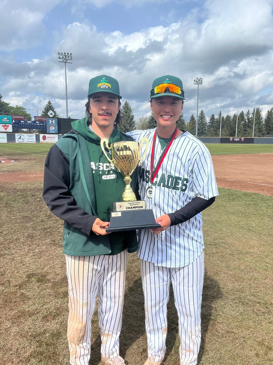 NorthShoreTwins's tweet photo. Congratulations @Kennakane4 &amp; @anthonysetti on winning the Canadian College World Series with @ufvbaseball ... a wyld 13 inning walkoff victory. https://t.co/ZBEa3uPC7H