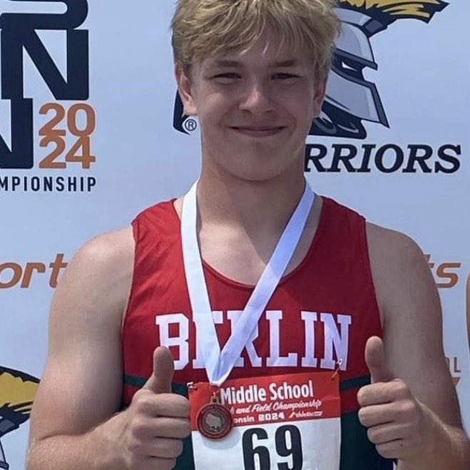 5th at state for the 100m