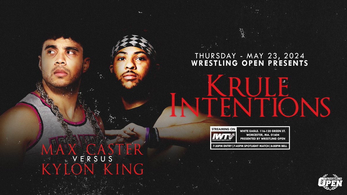 BREAKING: Before Shook Crew challenges Miracle Generation for the IWTV Tag Titles, we get a special sneak preview THIS Thursday! CASTER 🆚 KYLON 📺: @indiewrestling 🎟️: $10 at the door or shopiwtv.com/collections/wr… #WrestlingOpen