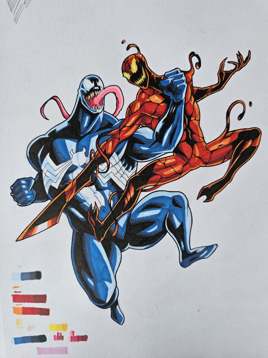 VENOM V CARNAGE 

#Venom #Carnage #marvel #art #Fanart #comicartist #MondayMotivation