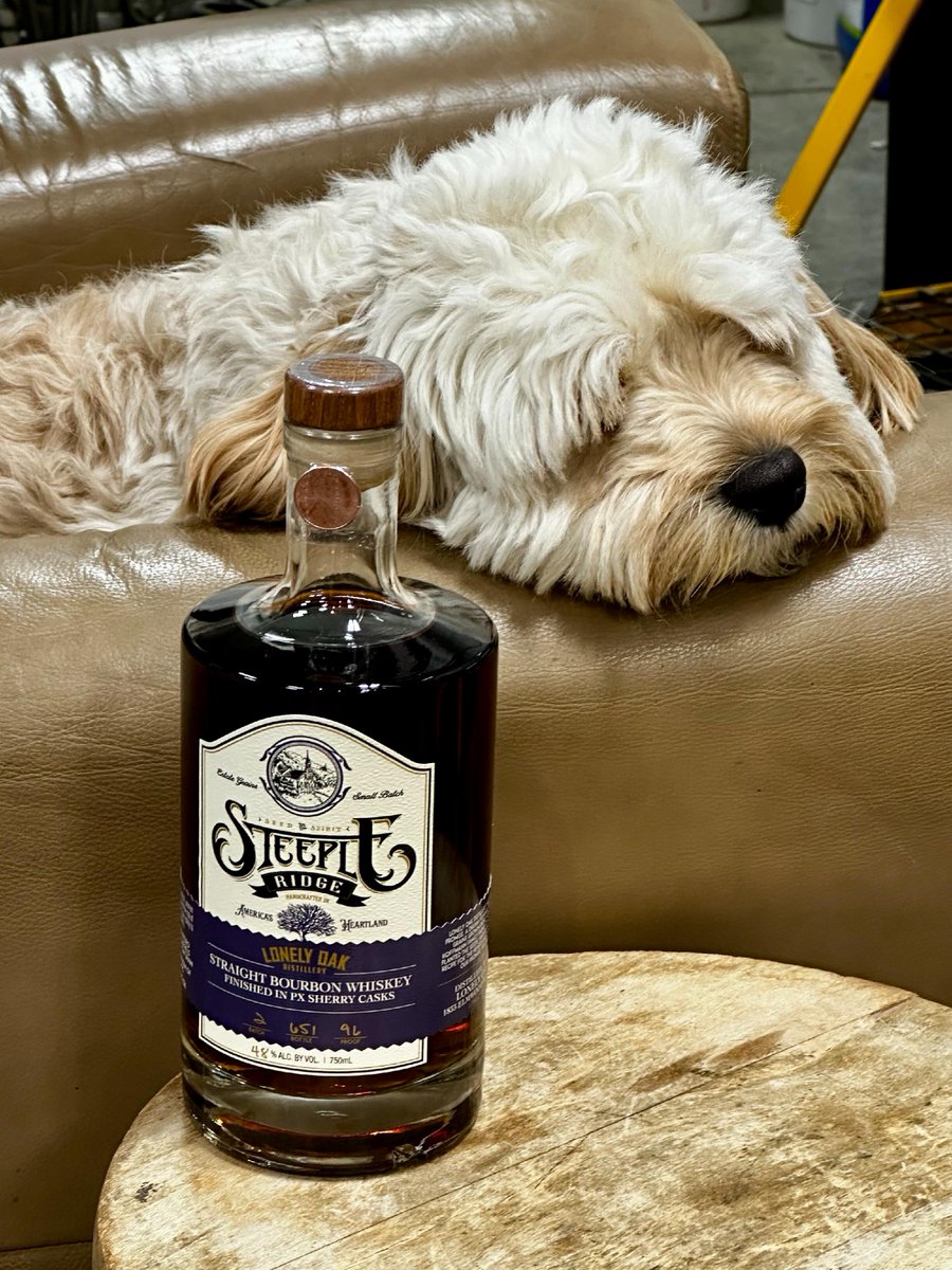 🐶🌞 Distilling may seem like a walk in the park, but trust us, it's a ruff job! 😂🐾 Who knew making spirits could be such a dog-day afternoon?!🥃 

#SteepleRidgeBourbon #Iowa #AwardWinning #Bourbon & #Rye #Whiskey #CraftDistilled #FarmToBottle #DesMoines #Omaha