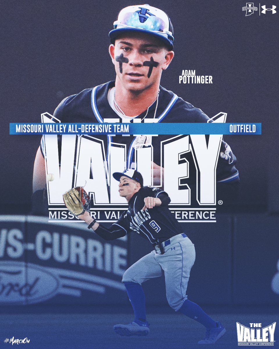 Indiana State Baseball (@indstbaseball) on Twitter photo A highlight waiting to happen in the outfield with no fly ball out of reach, <a href="/adam_pottinger/">Adam Pottinger</a> earned the well-deserved #MVCBaseball All-Defensive nod
#MarchOn A highlight waiting to happen in the outfield with no fly ball out of reach, <a href="/adam_pottinger/">Adam Pottinger</a> earned the well-deserved #MVCBaseball All-Defensive nod
#MarchOn