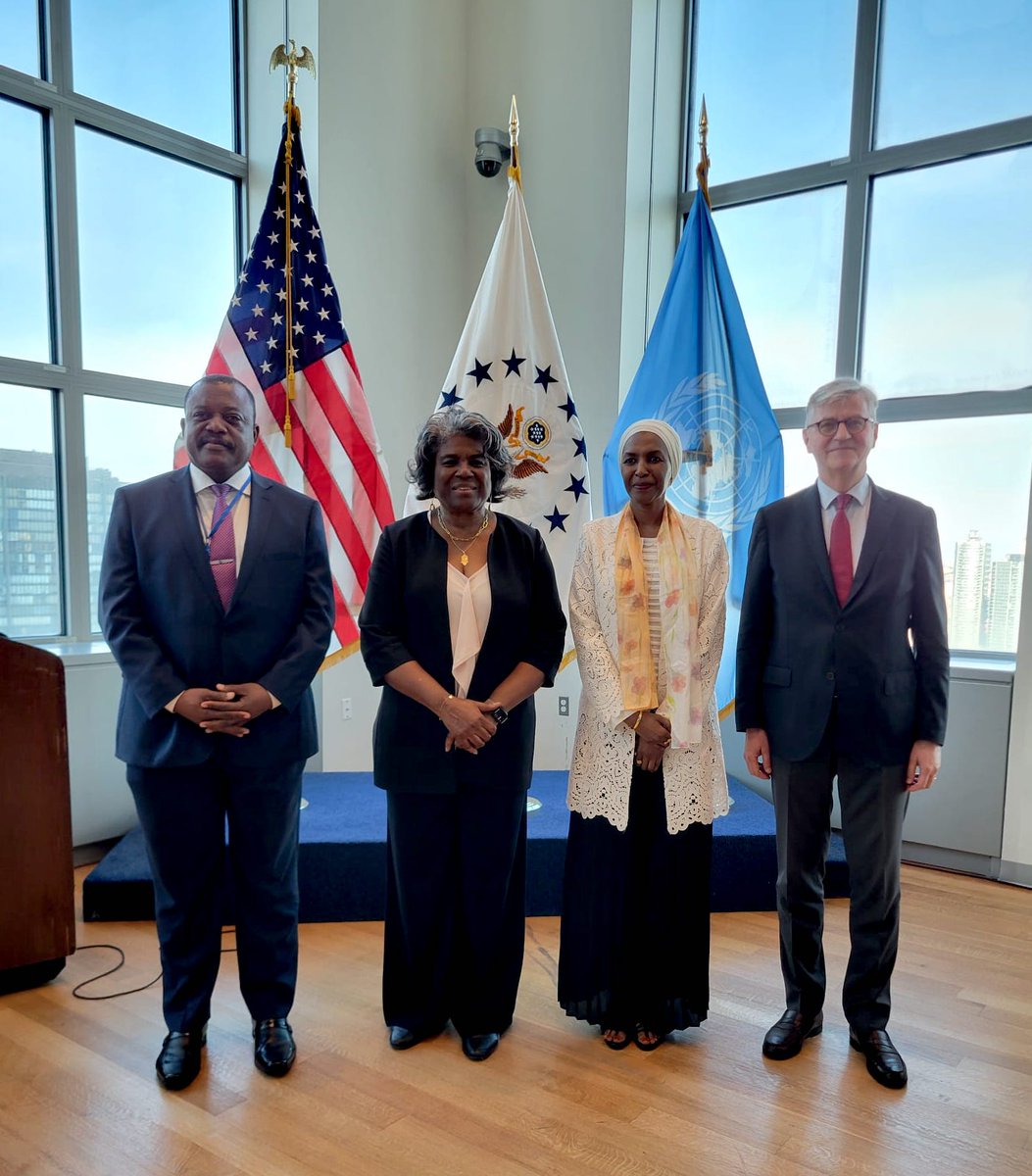 Important discussion at today's @USUN #POCWEEK2024 high-level side event. I highlighted the enduring cooperation between @UN Peacekeeping & @_AfricanUnion to ensure that the issue of protection of civilians remains a priority in mission contexts & AU-led Peace Support Operations.