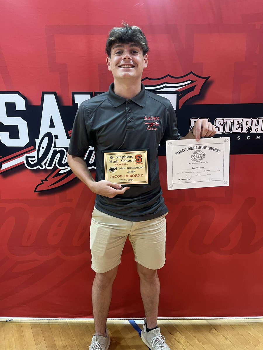 Blessed to be named all conference in the WFAC again and receive the Indian Brotherhood Award. Excited for what’s next! #uncommitted <a href="/SaintBaseball_/">St. Stephens Baseball</a> @PBR_Uncommitted <a href="/PrepBaseballNC/">Prep Baseball North Carolina</a> <a href="/CaBolt21/">Craig Bolton</a> <a href="/datdudemp_/">Matt Polak</a> <a href="/MarshallMcD22/">Marshall McDonald</a> <a href="/artinabinet/">art inabinet</a> <a href="/GParham25/">Gage Parham</a> <a href="/SCSportsReport/">Tripp Roakes</a> <a href="/RNels_3/">Riley Nelson</a>