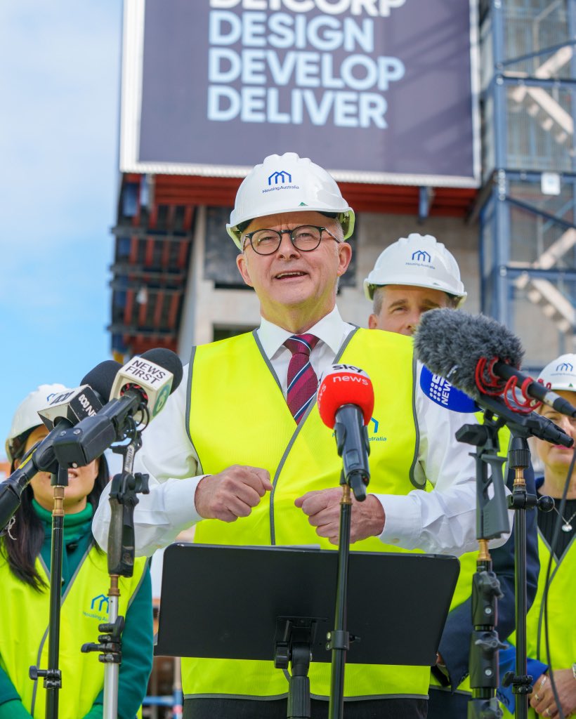 To make housing more affordable, we need to build more homes. 

This building site in Sydney's suburb of Westmead will soon have hundreds of brand new homes.