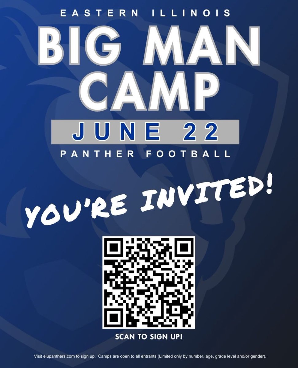 Thank you @CoachCGatton and @EIU_FB for the invite to the Big Man Camp!! @CoachDanMcGuire @OLMafia @PrepRedzoneIL