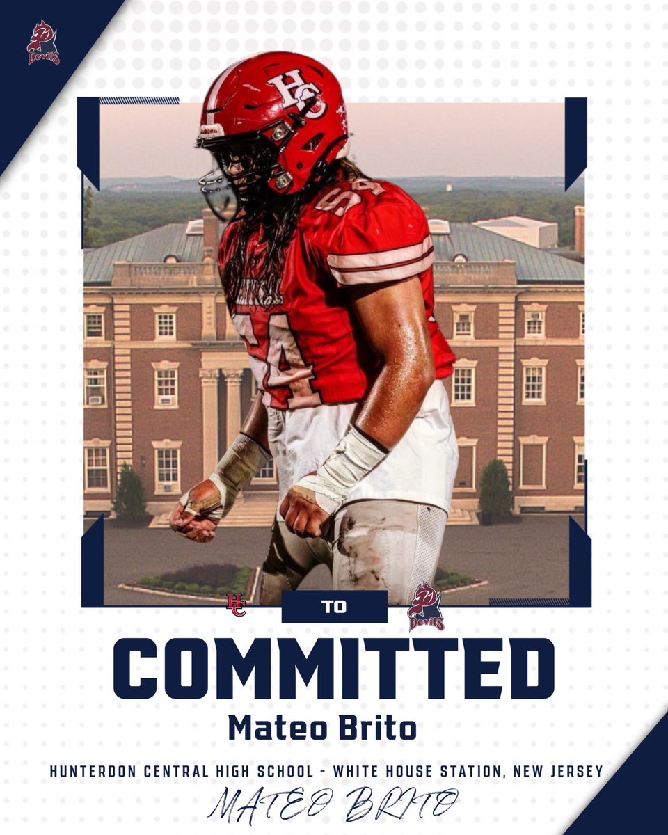 Welcome to the Devils Family!

Mateo Brito
🏈 Defensive Line
📚 Hunterdon Central HS
📍 White House Station, NJ

#FamilyDedicatedUncommon
#Team50