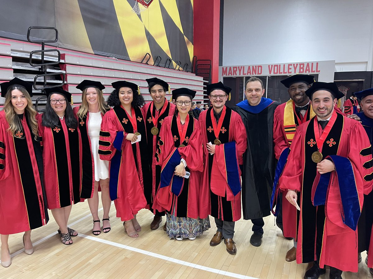 Congratulations to the @UMDBIOE PhD Graduate Class of 2024 including our graduates @alisa_m_white @SammStewart1 @JamesShamul! We know you will do BIG things and we are soo proud of you all!! 🎉🐢#ClarkSchoolGrads @ClarkSchool