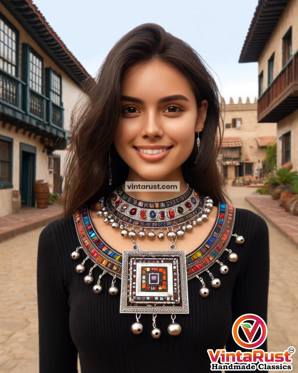 This captivating necklace is a testament to that very notion. Adorned rich, colorful stones that create a captivating mosaic. Shop Now at buff.ly/2WN78r1. #necklace #chokernecklace #handmadejewelry #necklaceoftheday #jewelrylover #luxuryjewelry #heirloomquality