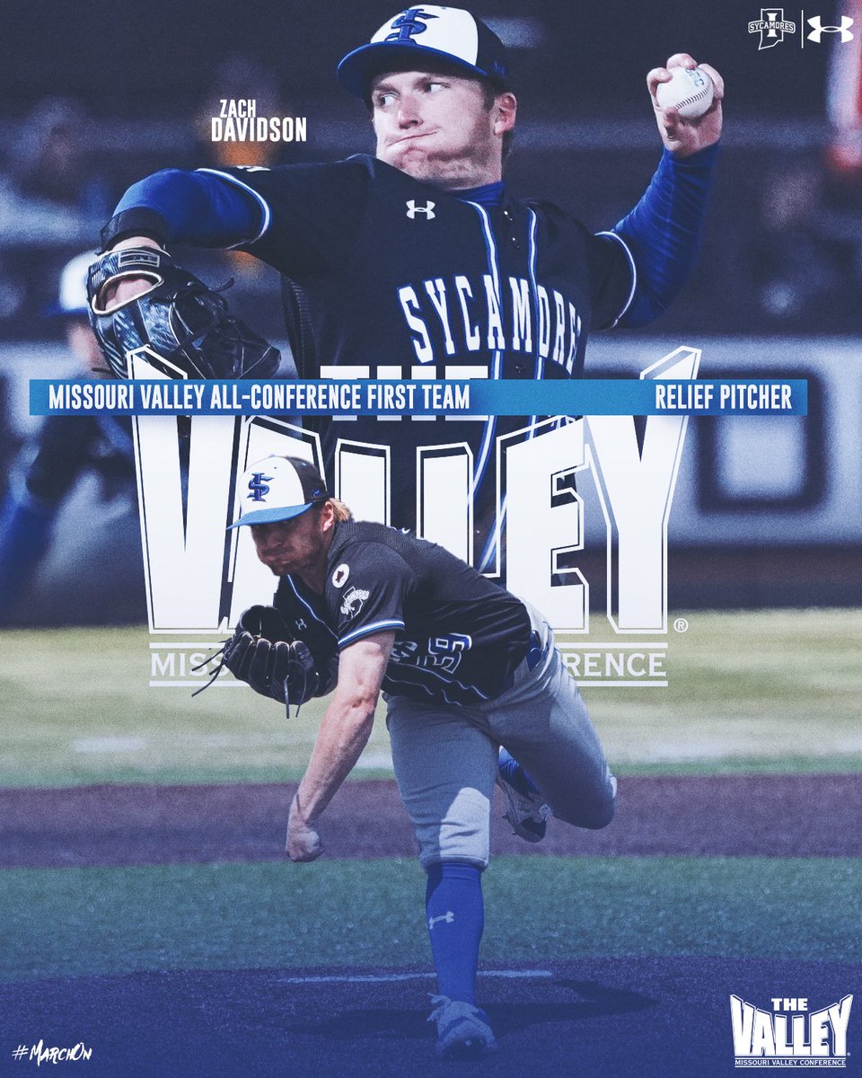 Indiana State Baseball (@indstbaseball) on Twitter photo .<a href="/ZachEDavidson/">Zach Davidson</a> turned it on late with 26 strikeouts over his final three appearances on his way to sitting among the Valley leaders in ERA and Ks in the 2024 season on his way to earning #MVCBaseball First Team recognition
#MarchOn .<a href="/ZachEDavidson/">Zach Davidson</a> turned it on late with 26 strikeouts over his final three appearances on his way to sitting among the Valley leaders in ERA and Ks in the 2024 season on his way to earning #MVCBaseball First Team recognition
#MarchOn