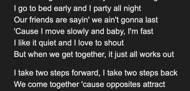 gregorydmoore's tweet photo. This song just doesn't work on paper https://t.co/Te7Y2KwcAN