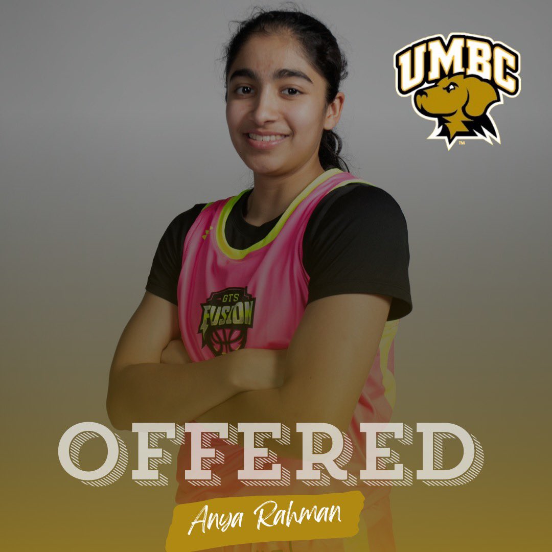 Anya Rahman (@anyarahman4) on Twitter photo Beyond grateful to receive my first Division 1 offer from <a href="/UMBCwbb/">UMBC Women’s Basketball</a>!!!Special thanks to <a href="/walker_coach/">Candice Hill</a> and <a href="/MaggieTien/">Maggie Tien</a> for the opportunity and I look forward to learning more about your program! Beyond grateful to receive my first Division 1 offer from <a href="/UMBCwbb/">UMBC Women’s Basketball</a>!!!Special thanks to <a href="/walker_coach/">Candice Hill</a> and <a href="/MaggieTien/">Maggie Tien</a> for the opportunity and I look forward to learning more about your program!