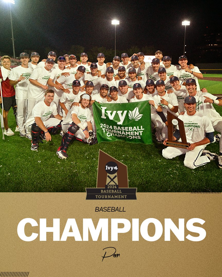 Ivy League (@ivyleague) on Twitter photo QUAKERS GO BACK-T0-BACK. 🏆
For the second consecutive season <a href="/PennBaseball/">Penn Baseball</a> is the Ivy Tournament champion. Congrats Quakers! 🌿⚾️ QUAKERS GO BACK-T0-BACK. 🏆
For the second consecutive season <a href="/PennBaseball/">Penn Baseball</a> is the Ivy Tournament champion. Congrats Quakers! 🌿⚾️