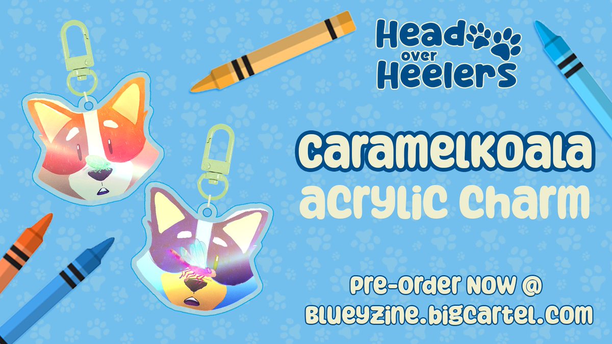 Last week to grab some goodies as part of the Head over Heelers zine, you can get these along with many other items so by many amazing artist at the link below @BlueyZine #bluey #zine