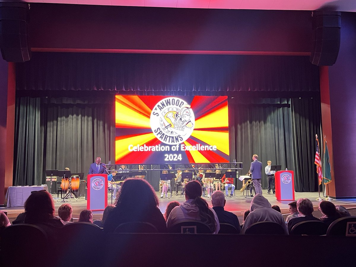 Stanwood High School’s Celebration of Excellence is about to start. If you can’t make it to the SHS Performing Arts Center, you can watch it live on our streaming channels: shs.stanwood.wednet.edu/families/event…