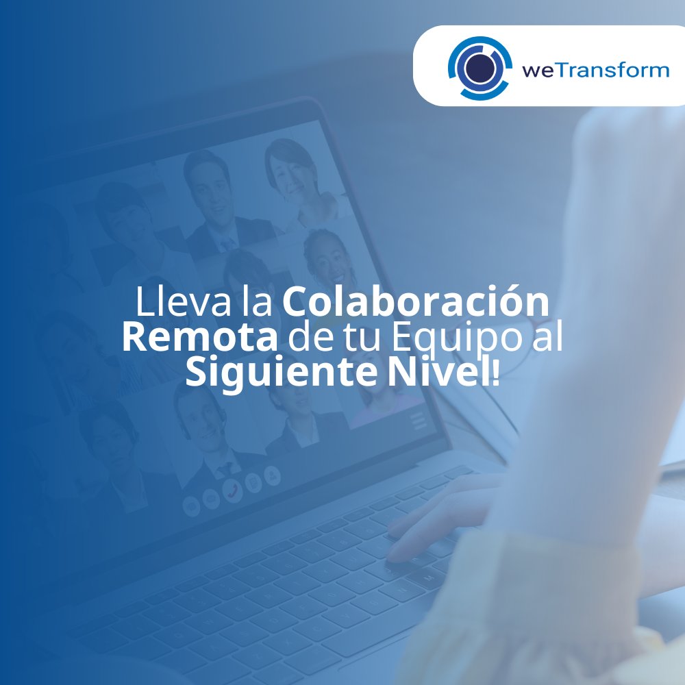 WeTransformmx's tweet photo. En un mundo cada vez más digital, mantener a tu equipo conectado y productivo es esencial. ¡Aquí te contamos por qué WeTransform es tu mejor aliado!

¡No esperes más! Transforma la manera en que tu equipo colabora a distancia y alcanza nuevos niveles de éxito. 🌟 https://t.co/PGME3xw8kC