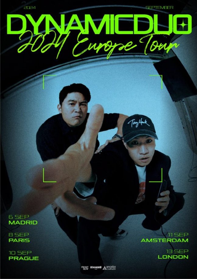 Dynamic Duo is holding their first Europe tour 20 years after their debut. According to their agency, Amoeba Culture, the hip-hop duo will embark on their tour in Madrid, continuing in Paris, Prague, Amsterdam, and London. #DynamicDuo