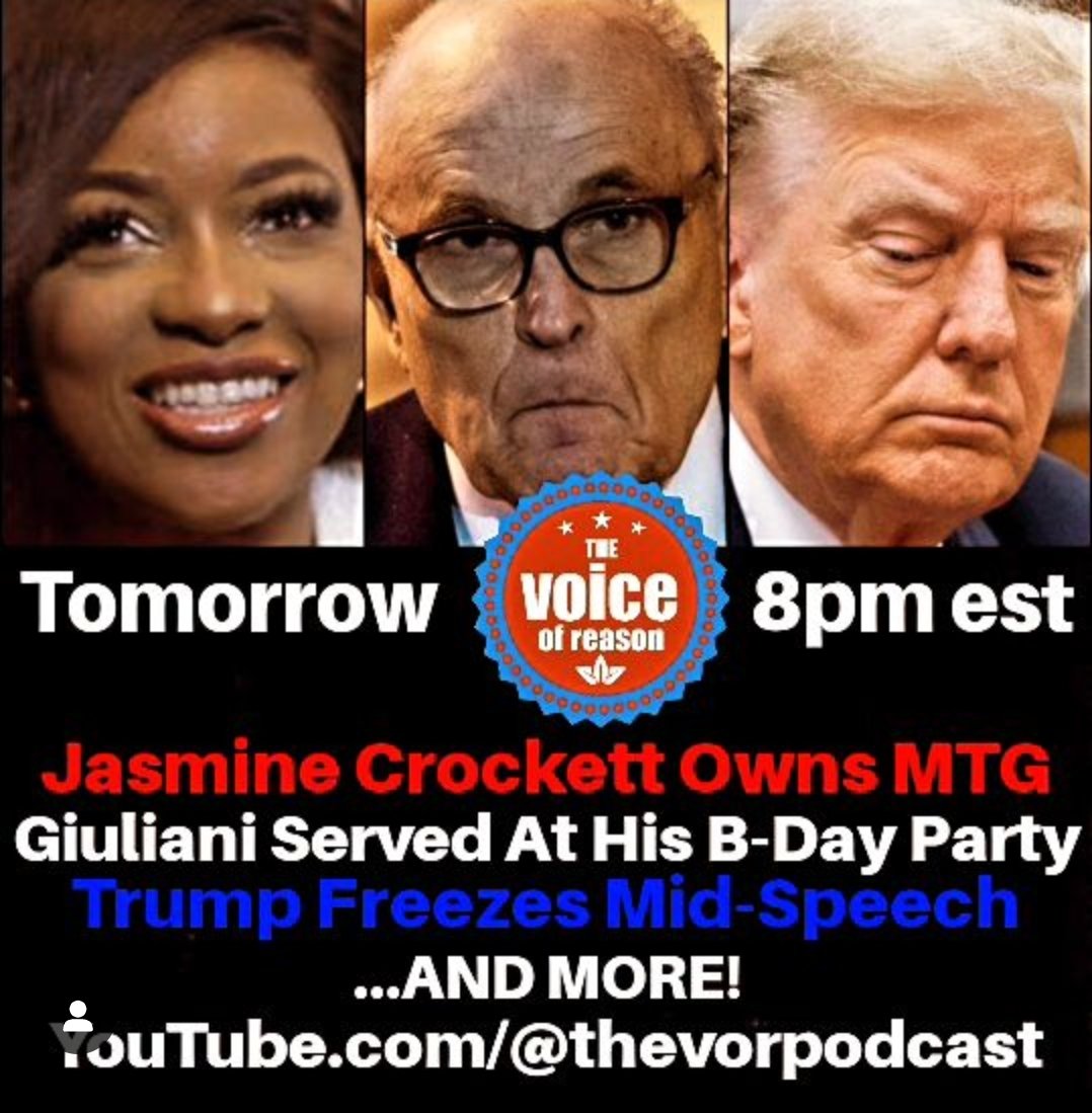 You do NOT want to miss tomorrow's episode. I hope @RepJasmine watches. 😂 Takedown of the year...and we are going to add insult to injury. We also made a nice highlight reel of @RepMTG's greatest hits like 'Gespacho Police' and more!
