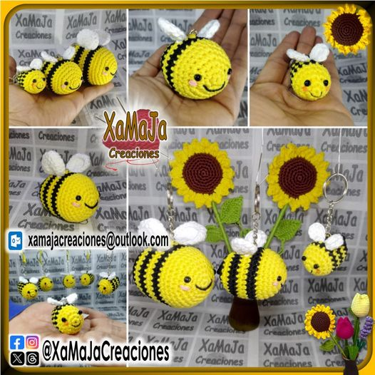 📣 #DiaMundialdelasAbejas 🐝 #DiadelasAbejas #abeja 🌼 #abejas #bee #CuidemosalasAbejas  #abejas🐝 #abeja #abejatejida #bee
🧶#tejidocrochet 🧵 #tejidoacrochet 🪡 #tejidoamano  🤚 por #xamajacreaciones #creacionesxamaja #tejidoartesanal #yotejo #tejido #amigurumi #figurastejidas