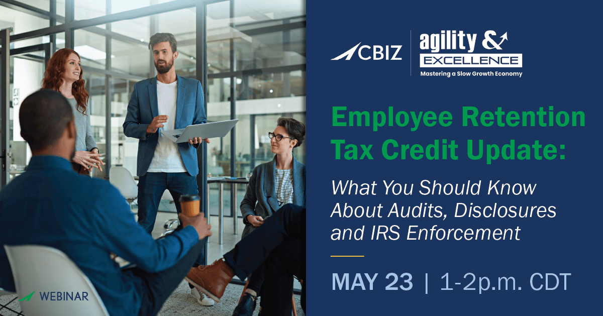 CAGilmanCPA's tweet photo. The #ERTC has been under the IRS's watchful eye for over a year.👀 Congress debates its future, but you can still file claims until April 15, 2025. Join @cbz for a #webinar addressing ERTC audits, claim withdrawals &amp; more. 

Register here🔗 https://t.co/hpQPQKmp3N https://t.co/qSb8VpmIBX