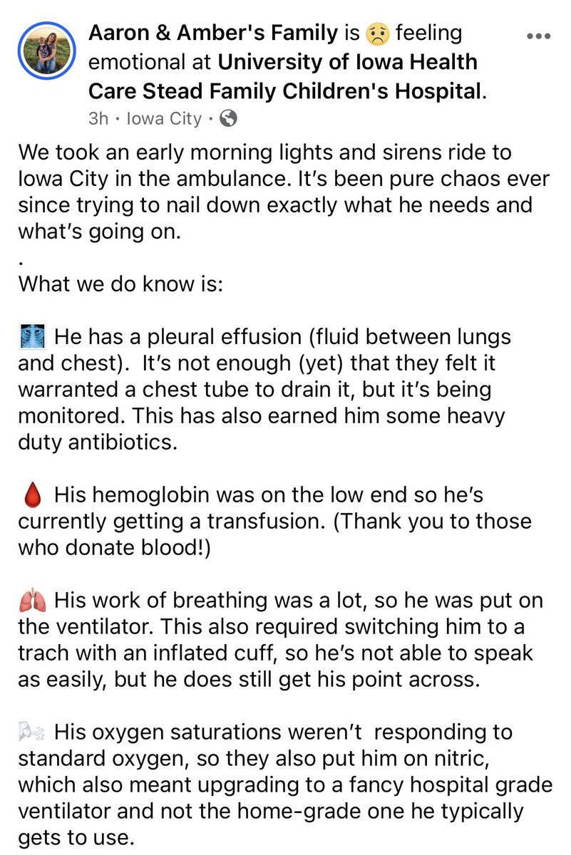 SmoreChick's tweet photo. Alright fam. Things can change with this kiddo so fast. These photos were taken in less than 12 hours. So when his mama posts that it seems like it came out of nowhere, it’s not exaggerating. If you have good vibes and prayers for AJ, he’ll certainly take them all. https://t.co/NsoOUuxd0W