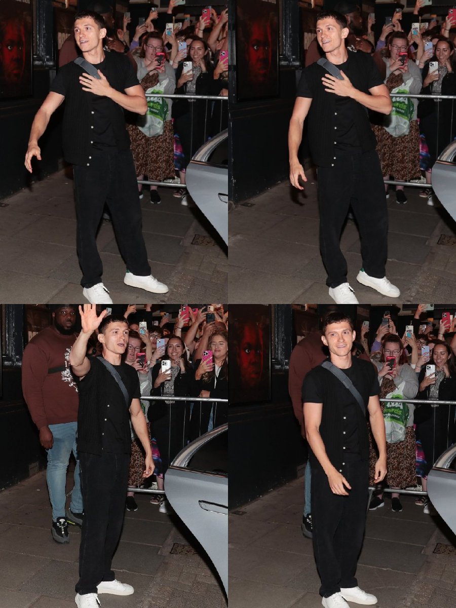Tom Holland at the stage door after ‘ROMEO & JULIET’