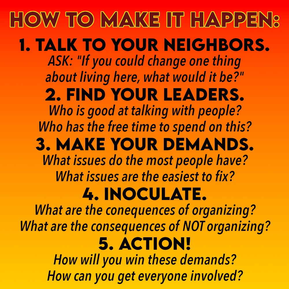 A better world is possible, and it just might be next door. If you live in the Triangle and want to learn how to be a tenant organizer, DM us!