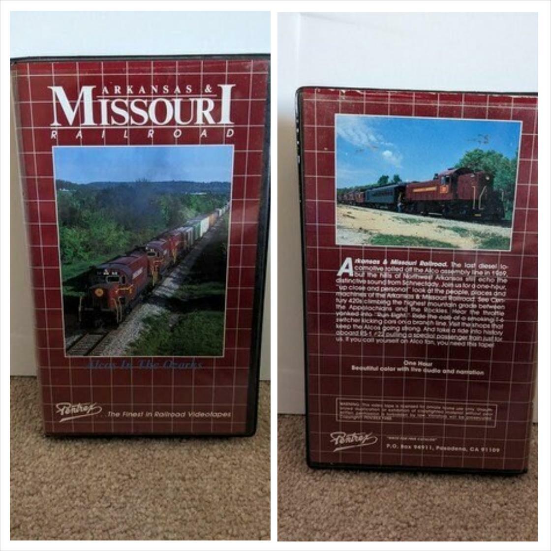 Awesome! Amazing! Our latest arrival. Arkansas Missouri Railroad Pentrex Train VHS Tape Beautiful Scenery Locomotive Collector at $49.00. 
notatacoshop.etsy.com/listing/170893…
#ClassicLocoTapes #VintageTrainVhs